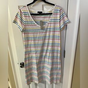 J Crew Women’s striped dress Large NWT